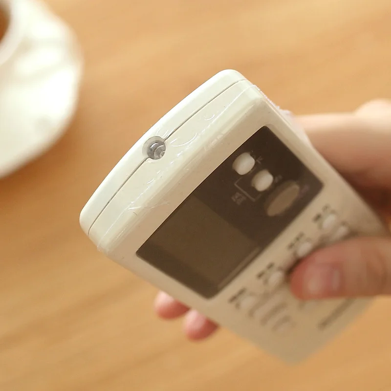 4 Packs 20Pcs Heat Shrink Film Clear Video TV Air Condition Remote Control Protector Cover Home Waterproof Protective Case