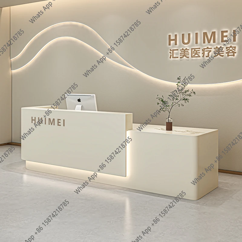C Hutch Reception Counter Cosmetics Chest Of Drawers Changing Small Desk Reception For The Beauty Salon Network Storage Desk Hom