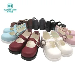 6cm 1/4 BJD Doll Shoes high-heeled shoes black white Brown, pink, red, purp
