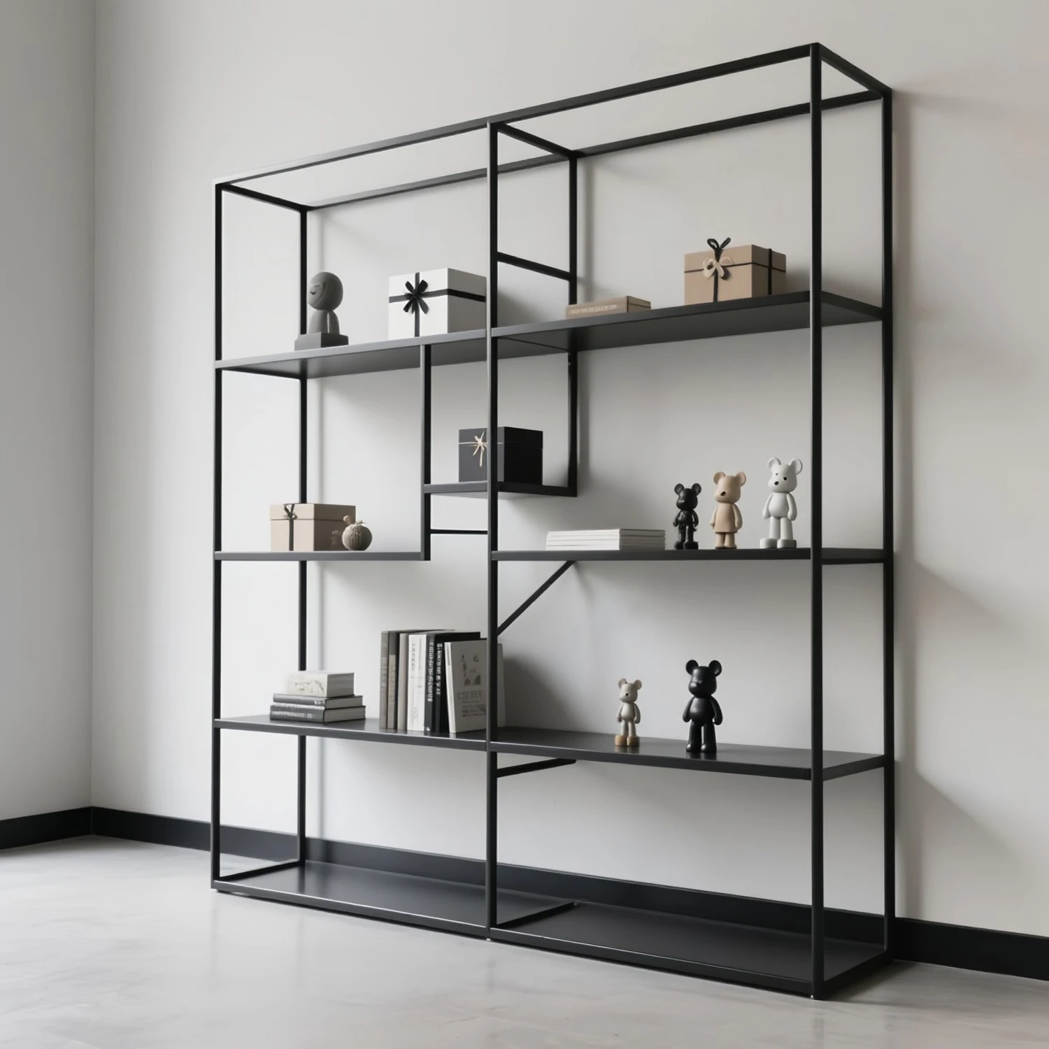 

Wrought iron display rack, multi-layer shelf, combined storage rack, floor display rack, simple storage and finishing rack