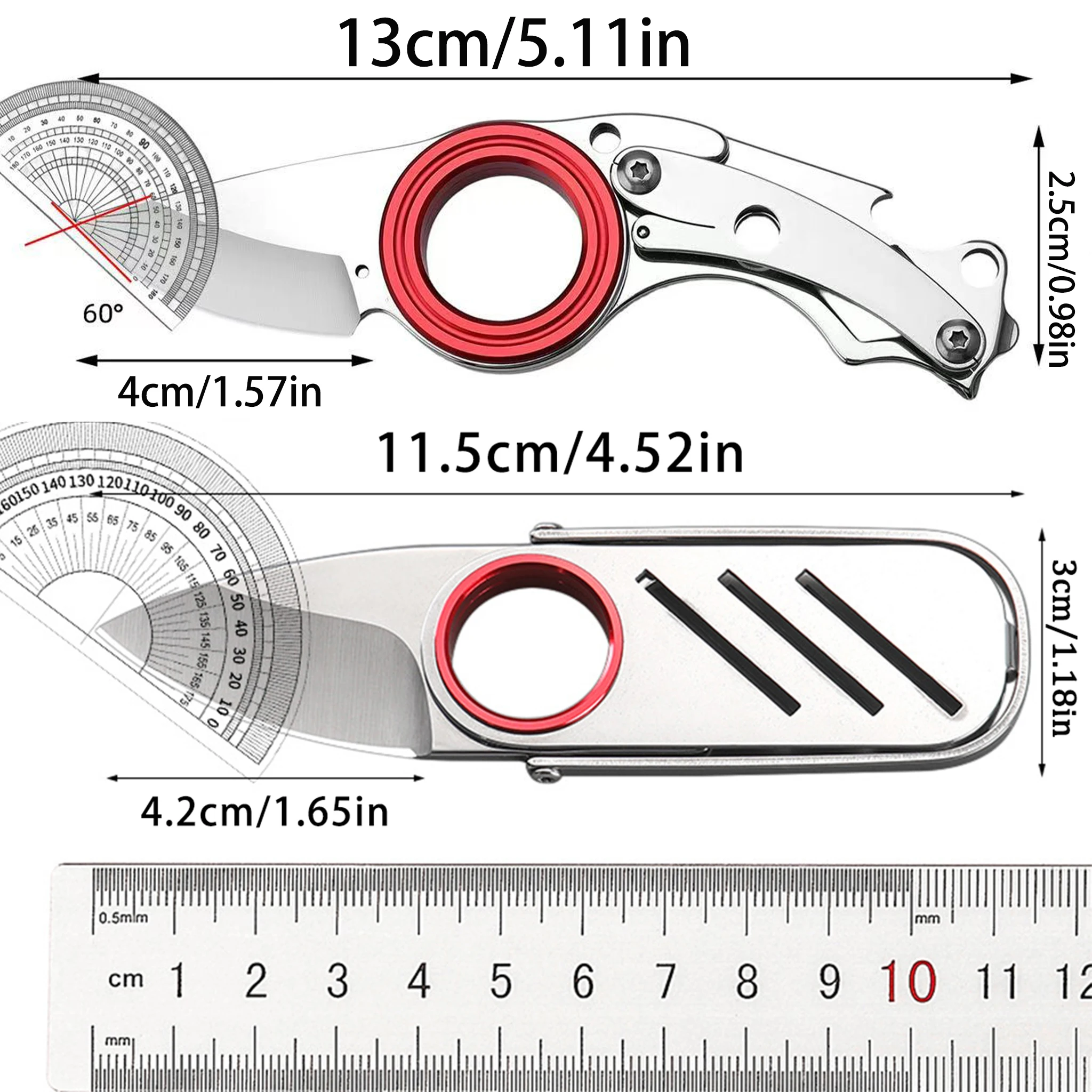 Mini Portable Stainless Steel Outdoor EDC Tool Key Chain Pendant Is the Perfect Tool for Opening Packages and Daily Use image 4