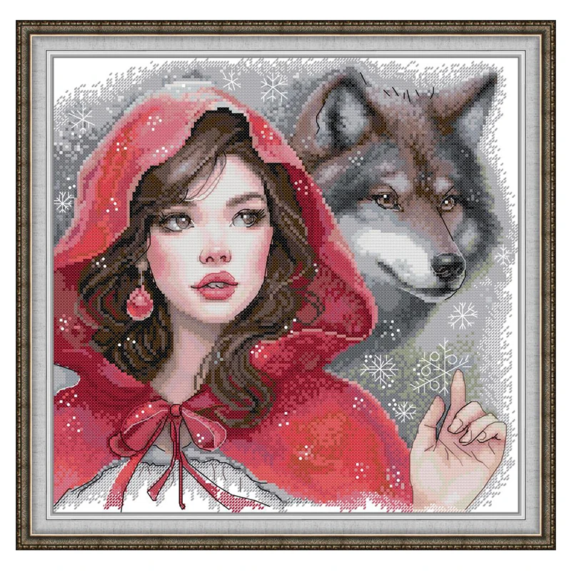 สาวสีแดงและ Bad Wolf รูปแบบชุด - Embroidery Tas บทวิจารณ์และราคา