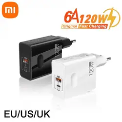 Xiaomi 120w Ultra Fast Charger Rapid Charging Type C Usb Charging Cable Head Charger Set High Speed Charging For Xiaomi Samsung