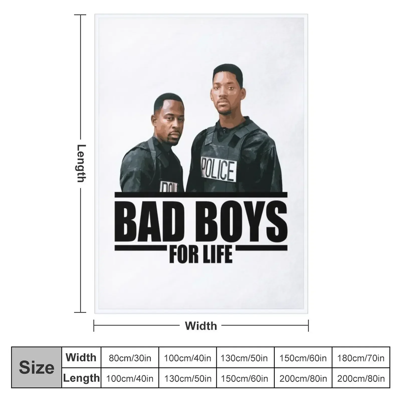 Inspired by Bad Boys for Life Throw Blanket Furry Decoratives heavy to sleep Blankets