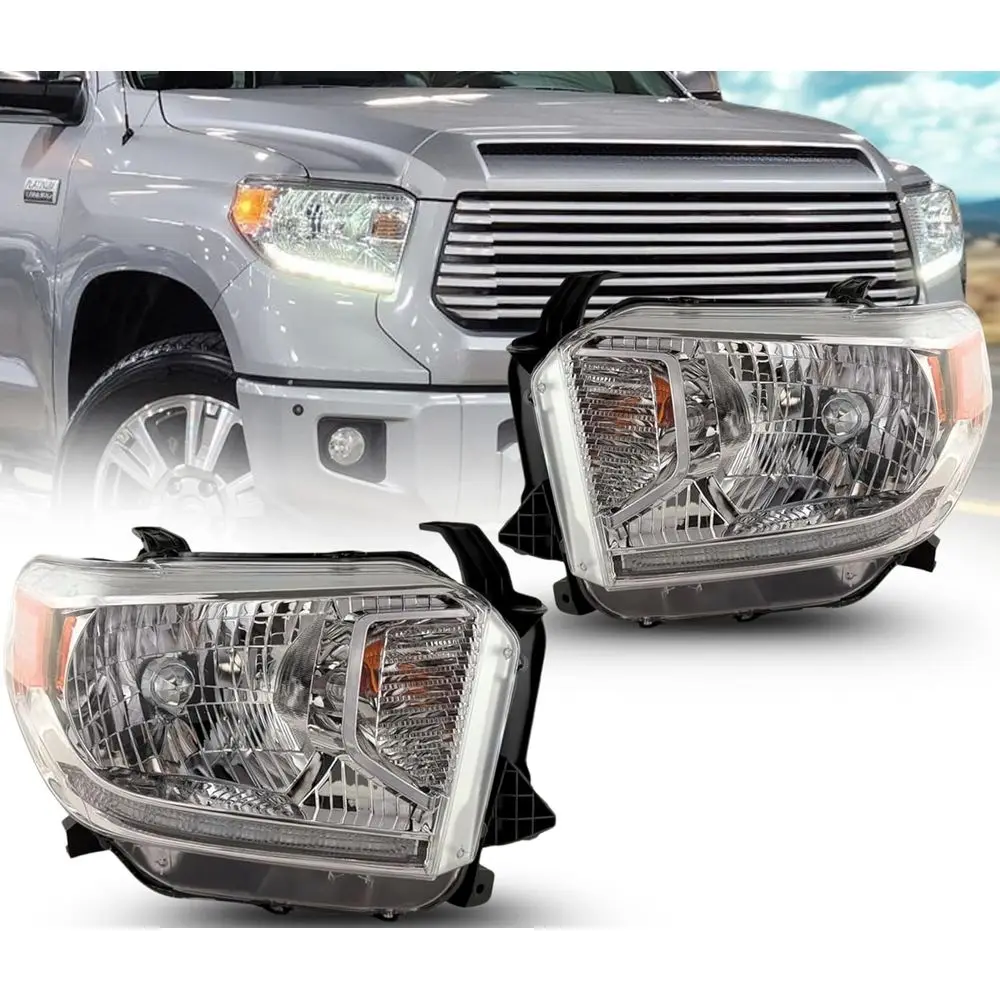 

Replacement or 2014 2015 2016 2017 light Assembly Platinum / 1794 Edition, LED DRL, Hgen with Bulb Let & Right/Driver & Passenge