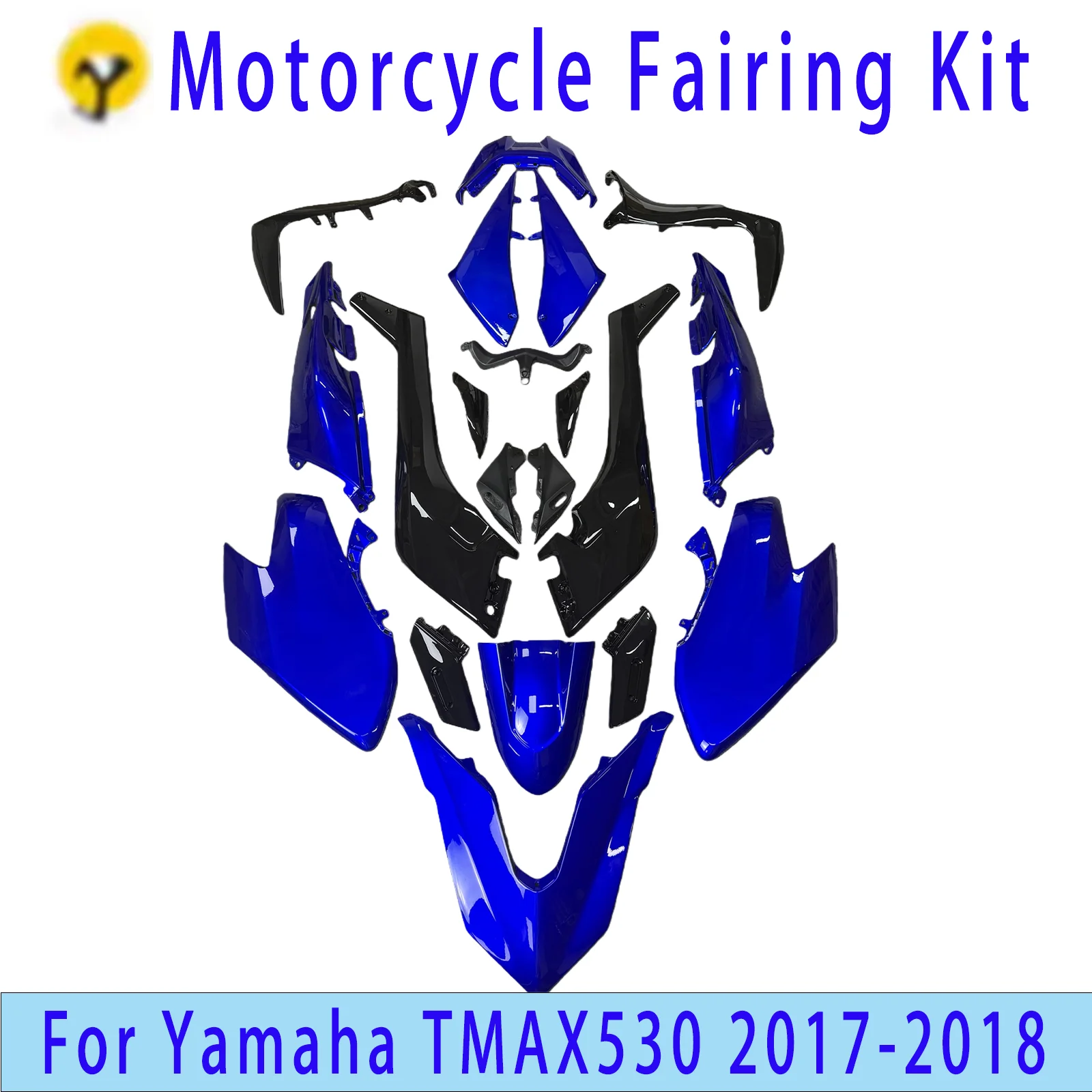 

Suitable for Yamaha TMAX 530 TMAX-530 2017-2018 Models - New ABS Motorcycle Full Fairing Kit, Compatible with TMAX 530 17-18