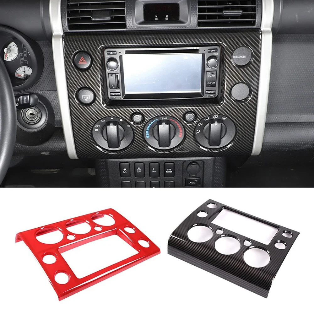 

ABS Car Central Control Navigation Screen Panel Decorative Frame Cover For Toyota FJ Cruiser 2007-2021 interior Accessories