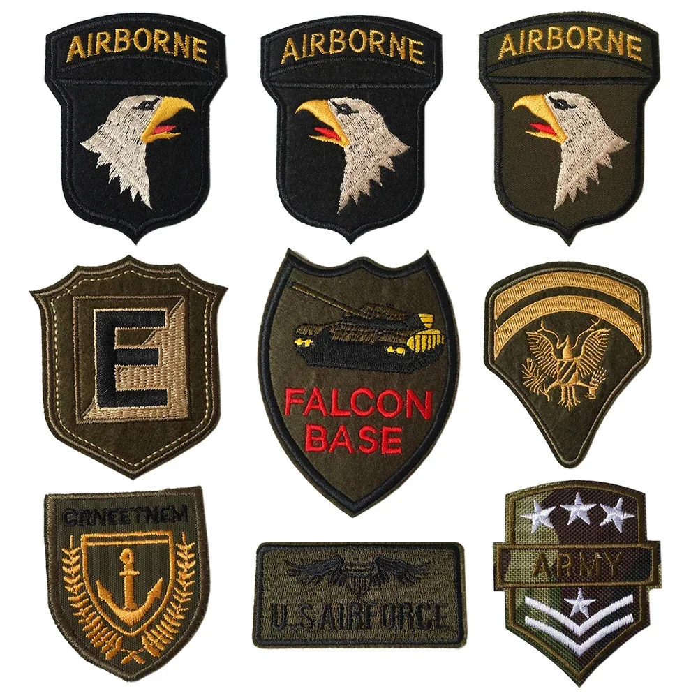 Naszywka taktyczna USA haftowana naklejka Airborne 101. Division opaska wojskowa naprasowanki na odzież tarcza odznaka morale