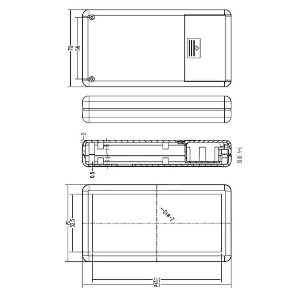Hot DIY High Quality Electronic Project Box Enclosure Boxes Instrument Case Waterproof Cover Project For housing