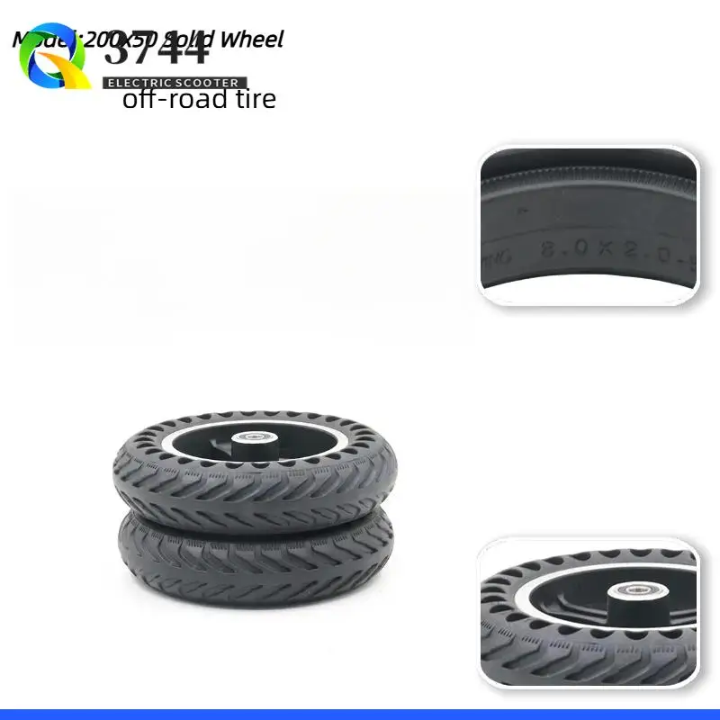 

High Quality 200x50 Explosion-proof Electric Bike Scooter Tubeless Tyres 8 Inch Motorcycle Solid Wheel Tires Bee Hive Holes