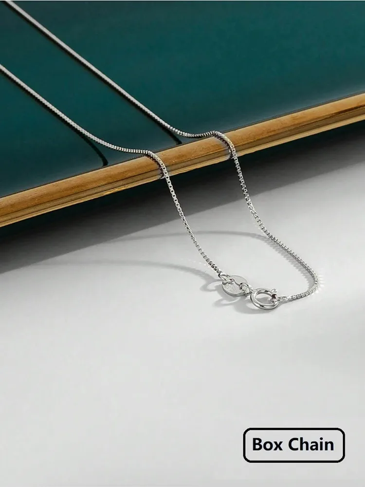 925 Sterling Silber Minimalistische 40cm 45cm Damen Einfache Halskette für Frauen Halskette Geschenke Mode Hochwertige Feine Schmuckstücke – Detail 14
