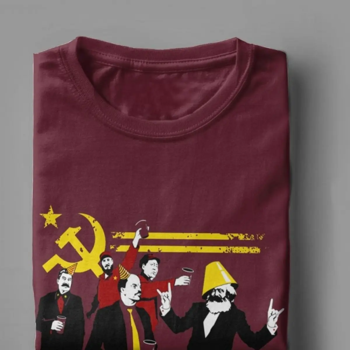 The Communist Party Men T Shirt Russian Soviet Marx Lenin Stalin Mao Castro Tops T Shirts Socialism   Tshirts Premium Cotton