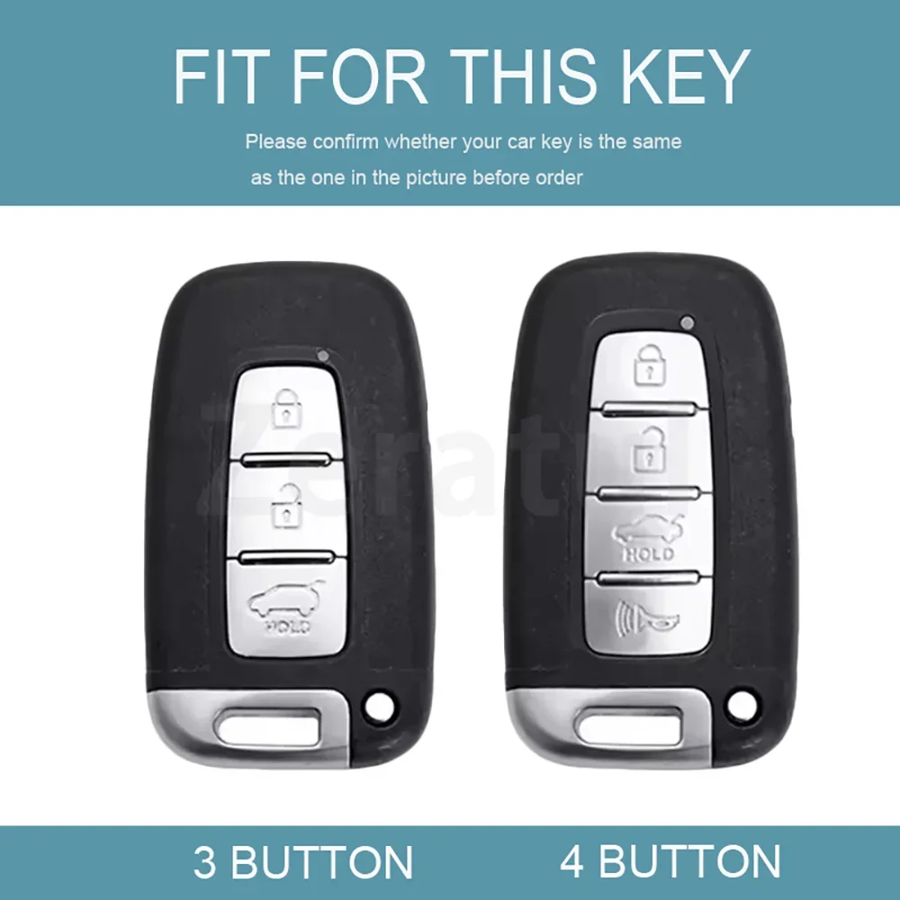 Auto Keyless Black Transparent TPU Smart Key Shell Fob Case Cover for Kia Forte Sorento Soul Hyundai Elantra Genesis Sonata