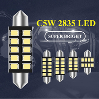 1x 31/36/39/41mm Festoon C5W led C10W Canbus Interior Lighting Error Free 2835 SMD License Plate led Reading bulbs Dome lamps