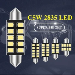 1x 31/36/39/41mm Festoon C5W led C10W Canbus Interior Lighting Error Free 2835 SMD License Plate led Reading bulbs Dome lamps