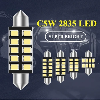 1x 31/36/39/41mm Festoon C5W levou C10W Canbus Iluminação Interior Erro Livre 2835 SMD License Plate levou lâmpadas de leitura Dome lâmpadas