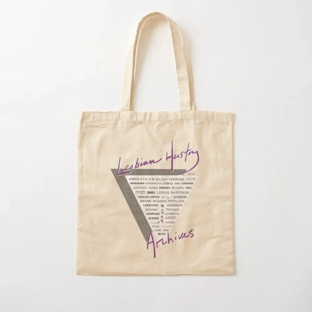 

LHA triangle: the word lesbian in 40 languages! Tote Bag eco pack Canvas bag Women's handbag Tote Bag