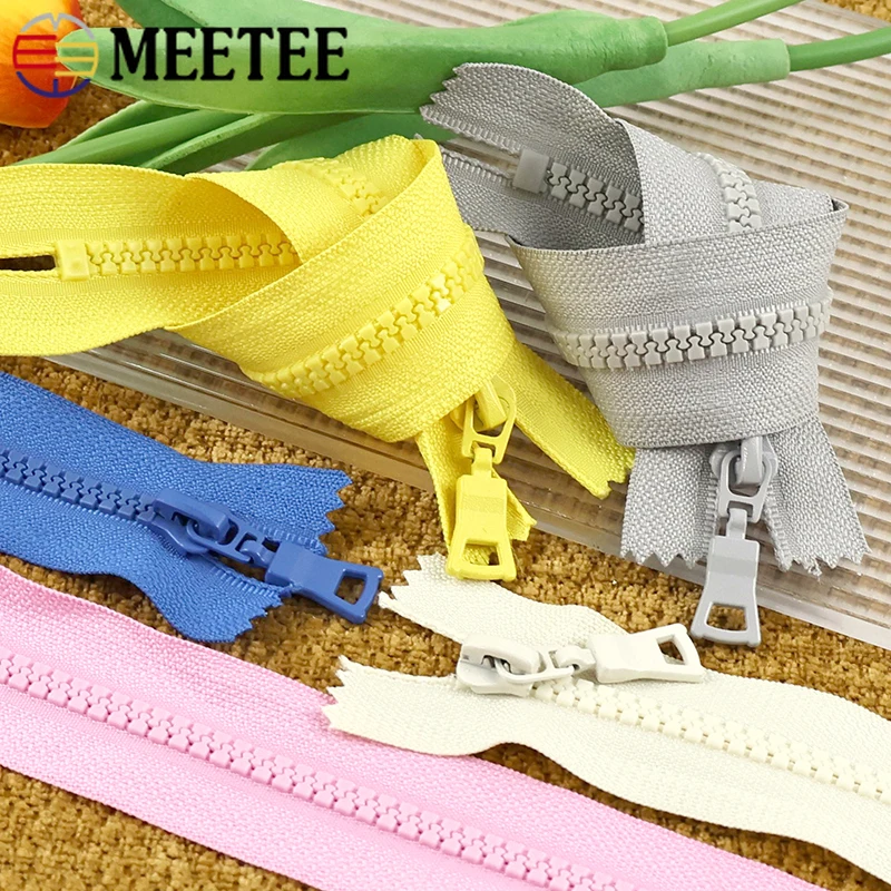 

10Pcs 5# Sewing Resin Zippers 15-90cm Open/Close-End Zips Coils Clothes Closure Zipper Bags Pants Decor Replace Zip Accessories