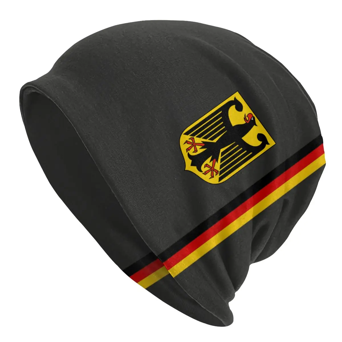 Coat Of Arms Of Germany Skullies Beanies Caps Men Women Unisex Outdoor Winter Warm Knit Hat Adult German Flag Eagle Bonnet Hats