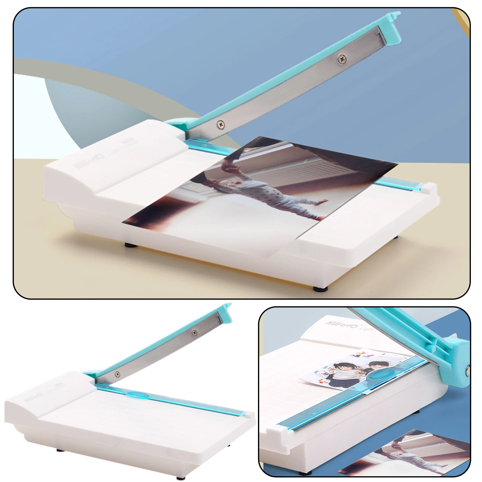 Portable Paper Cutter Multi-Purpose Non Slip Guillotine Paper Trimmer 160mm Cut Width Paper Cutters For Craft Paper Photos Cards