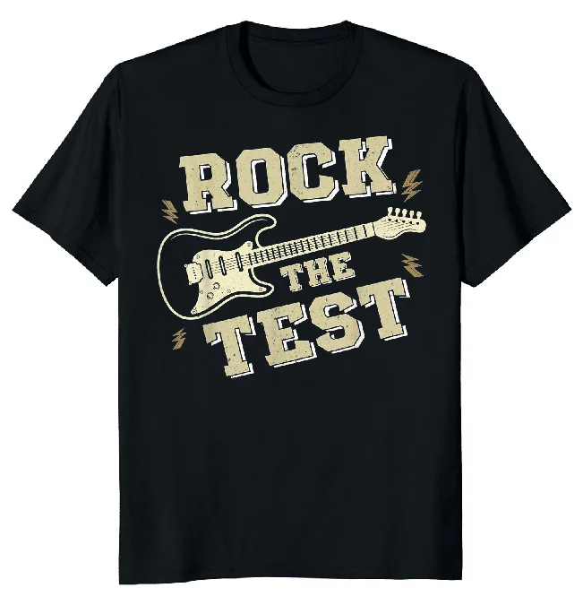 NEW LIMITED Test Day Teacher Rock Guitar Classic Novelty Tee M-3XL Fast Shipping  High Quality 100%Cotton Short Sleeve