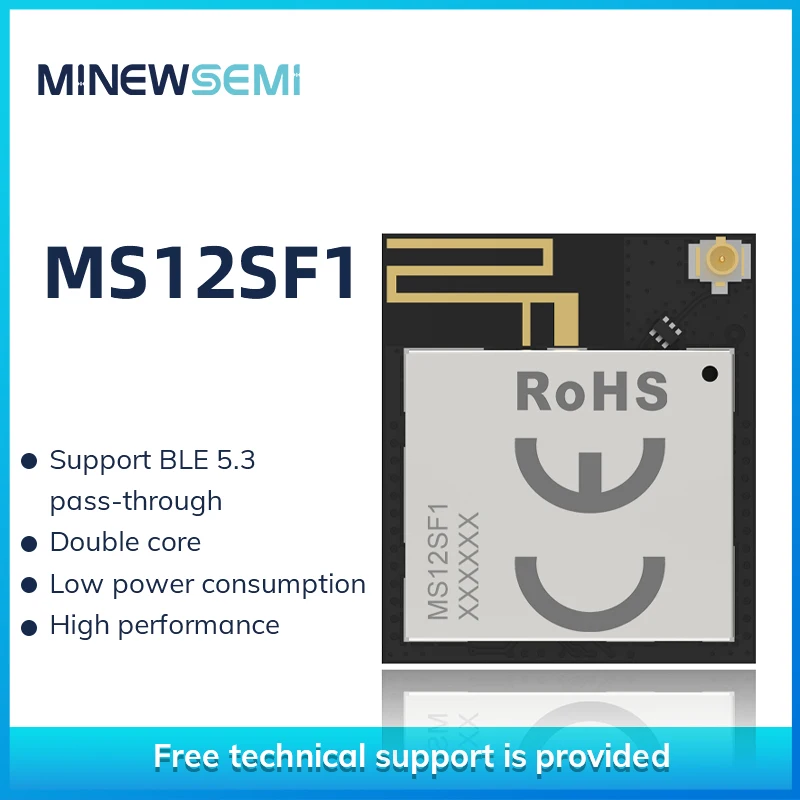 nRF7002+nRF5340 WiFi 6+BLE 5.3 Combo Module MS12SF1 2.4G and 5G Two Wireless Connection Mode Modul