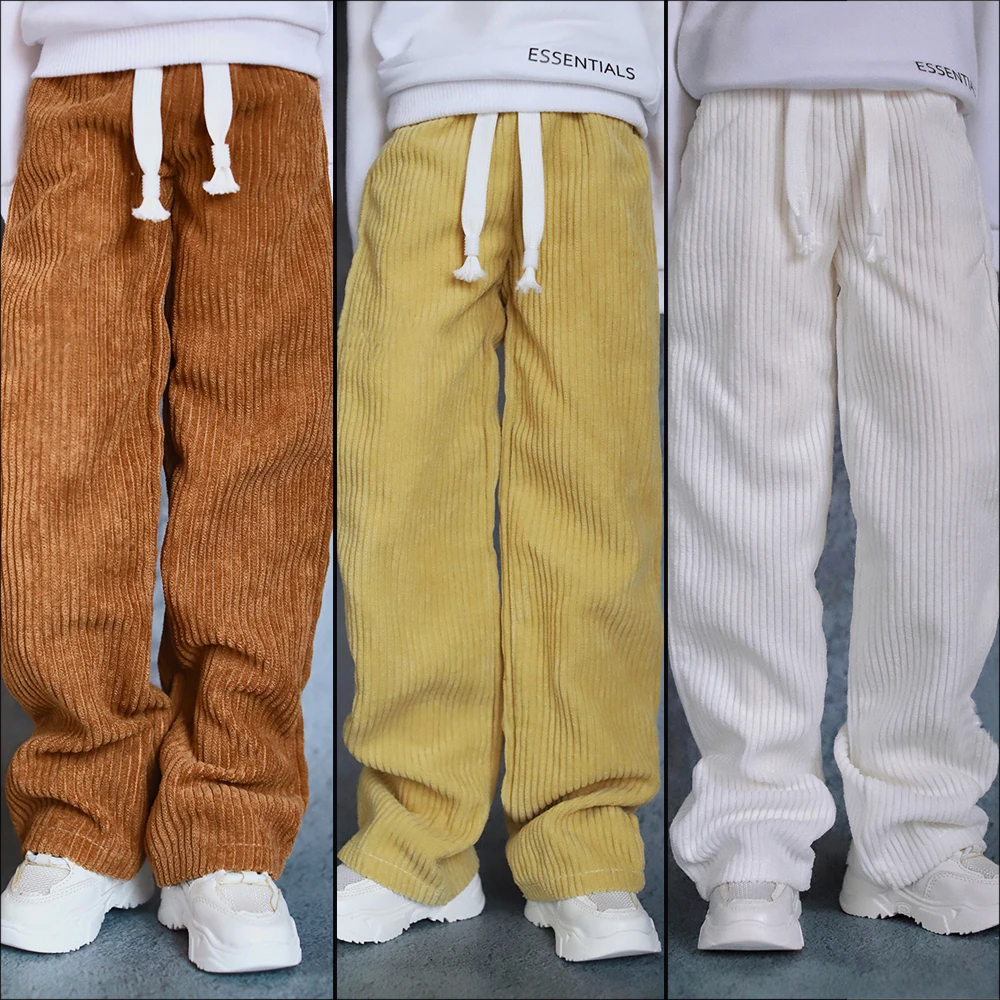 9 colori BJD doll pants 1/4 1/3 pantaloni casual in velluto a coste DD MSD uncle coulisse pantaloni a gamba larga POPO68 SSDF color fashion pants