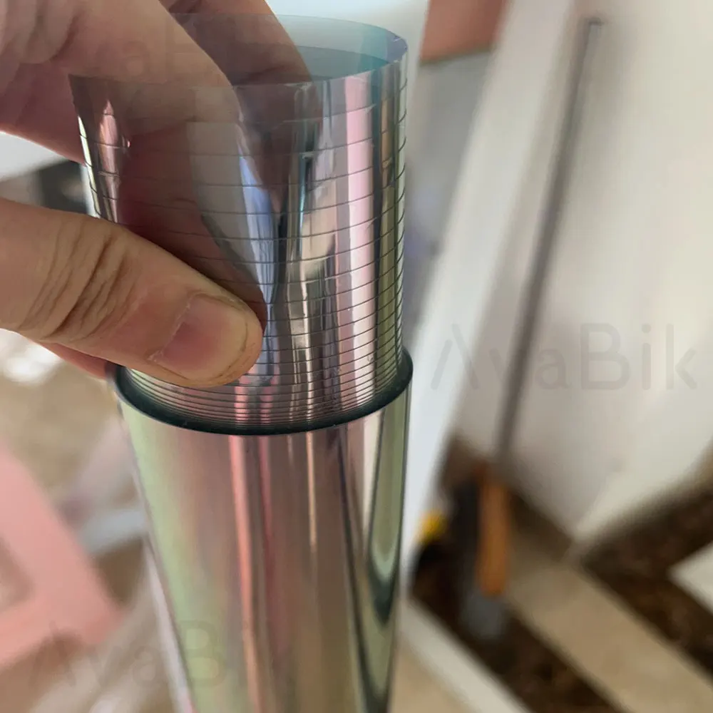 50cm Red Chameleon VLT 80% Rose Colorful Optical Film Chameleon Foil Car Side Window Protection Insulation Solar Tinting Film