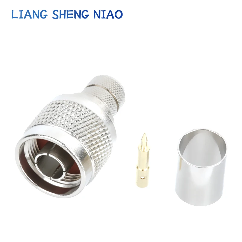 Conector RF L16-J-7 N-C-J-7 N crimpagem de cabeça macho 50-7/LMR400 e outros cabos