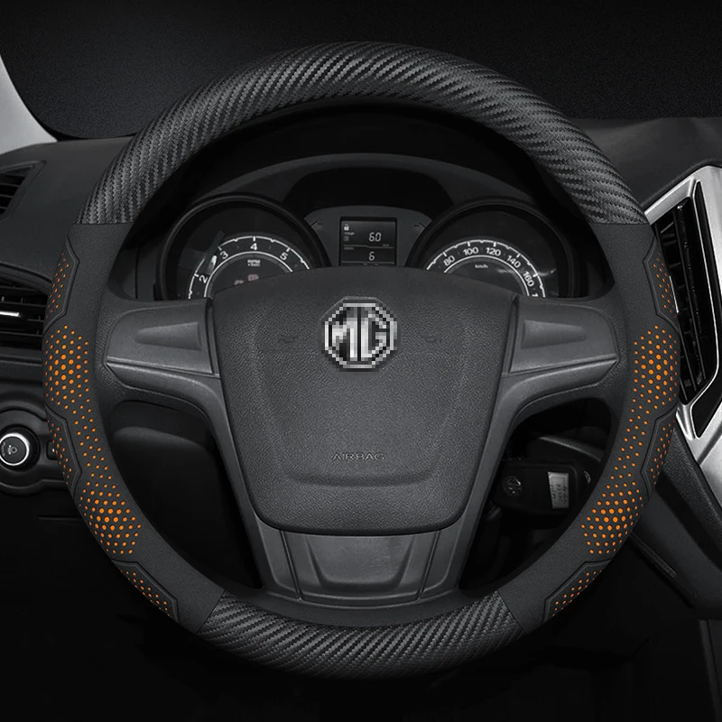 

Car Steering Wheel Cover For MG ZS ZX ZR HS GS GT EZS MG3 MG5 MG6 MG7 Rx5 HS ZST Hector Gundam 350 Parts TF ONE Auto Accessories