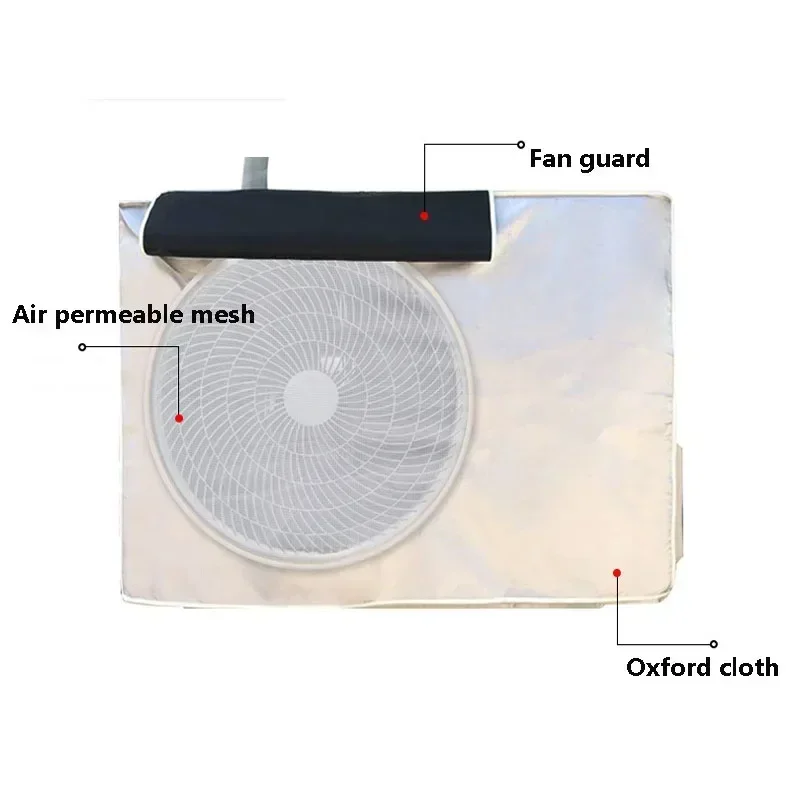 Outdoor Air Conditioning Outside Unit Dust Cover Waterproof Sunproof Oxford Cloth Air Conditioning Host Outside Unit Cover