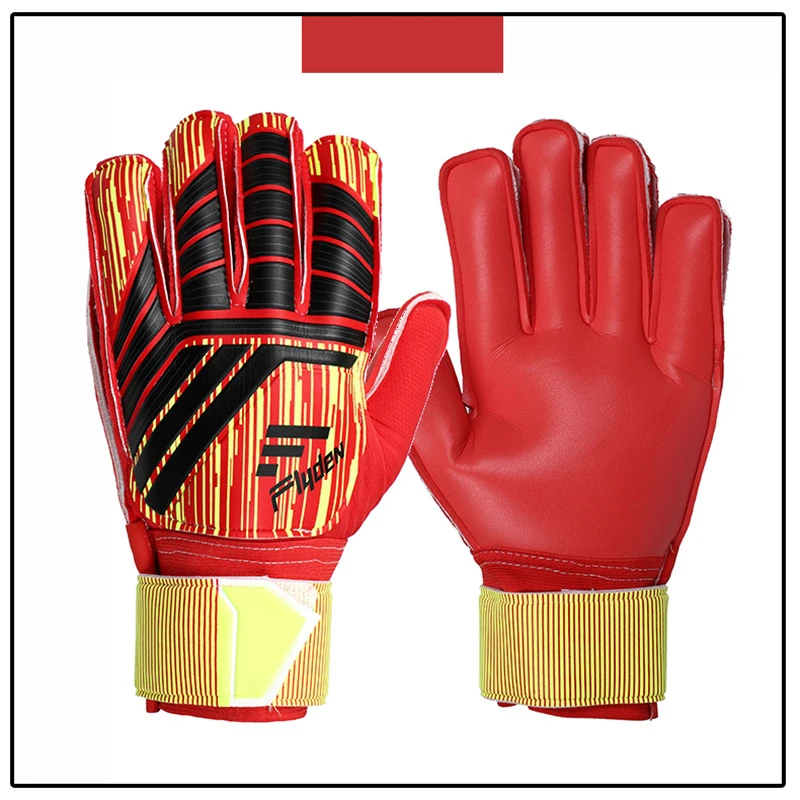 Strong Grip Football Goalkeeper Gloves Children's Finger Spine Protection Gloves for Improving Grip and Ball Control