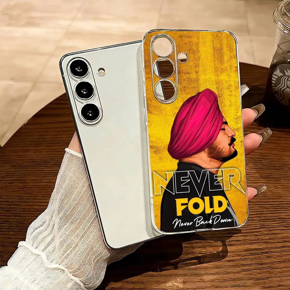 

SINGER Sidhu Moose-e Wala Phone Case Transparent Silicone Soft For SamsungA10,12,20,21S,30,31,40,50,51,52,70,71