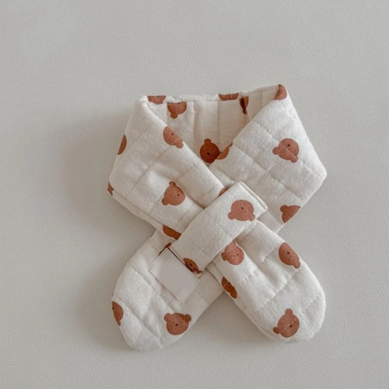 J15U 2024 Autumn Winter Kids Scarf Fashionable Neck Scarf Neckerchief for Boys Girls