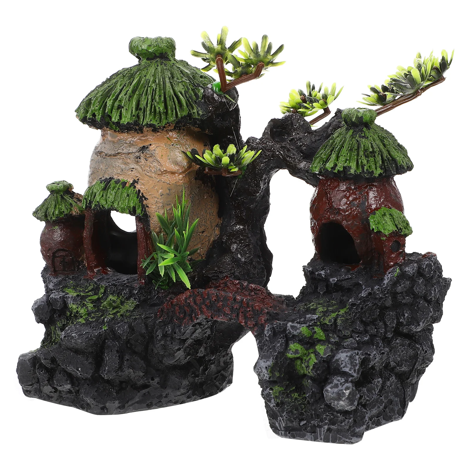 

Resin Aquarium House Artificial Delicate Decorative Countryside Fish Tank Ornament Aquarium Decor Accessory Cottage