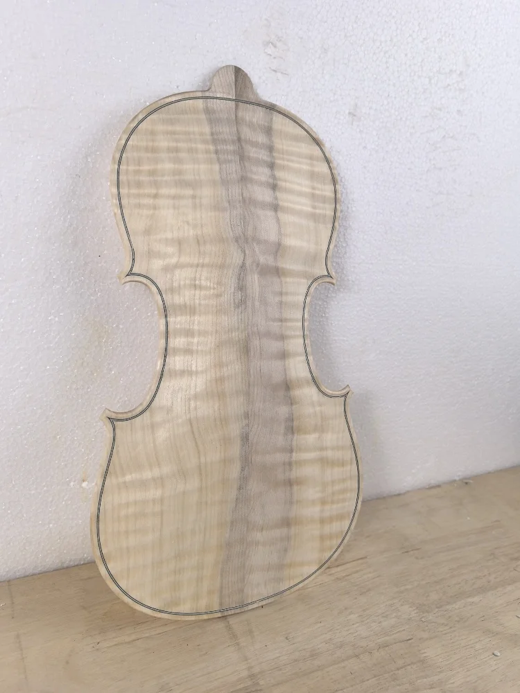 Handmade white stubble violin maple backboard, 4/4, only this one