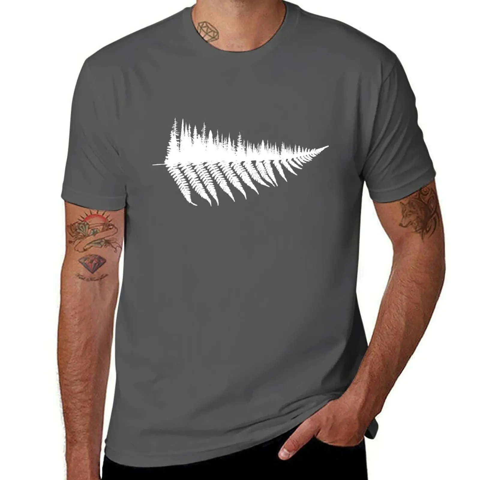 

Fern Forest T-Shirt anime tshirt t shirts for man cotton soft T-Shirt