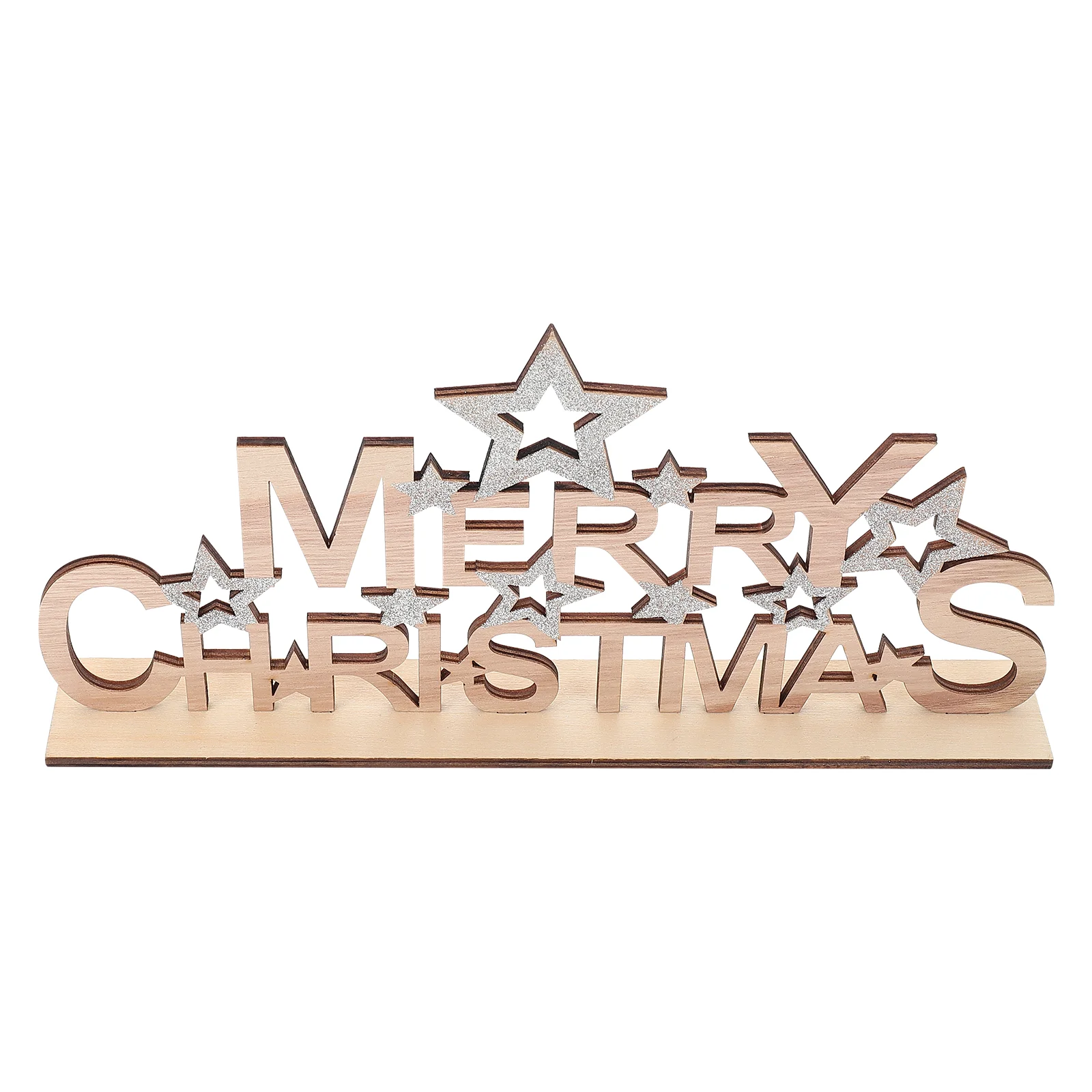 

Christmas Alphabet Ornaments Decorations Indoor Vintage Elegant Xmas Festival Wooden Party Decorative Prop Supply Photo Elder