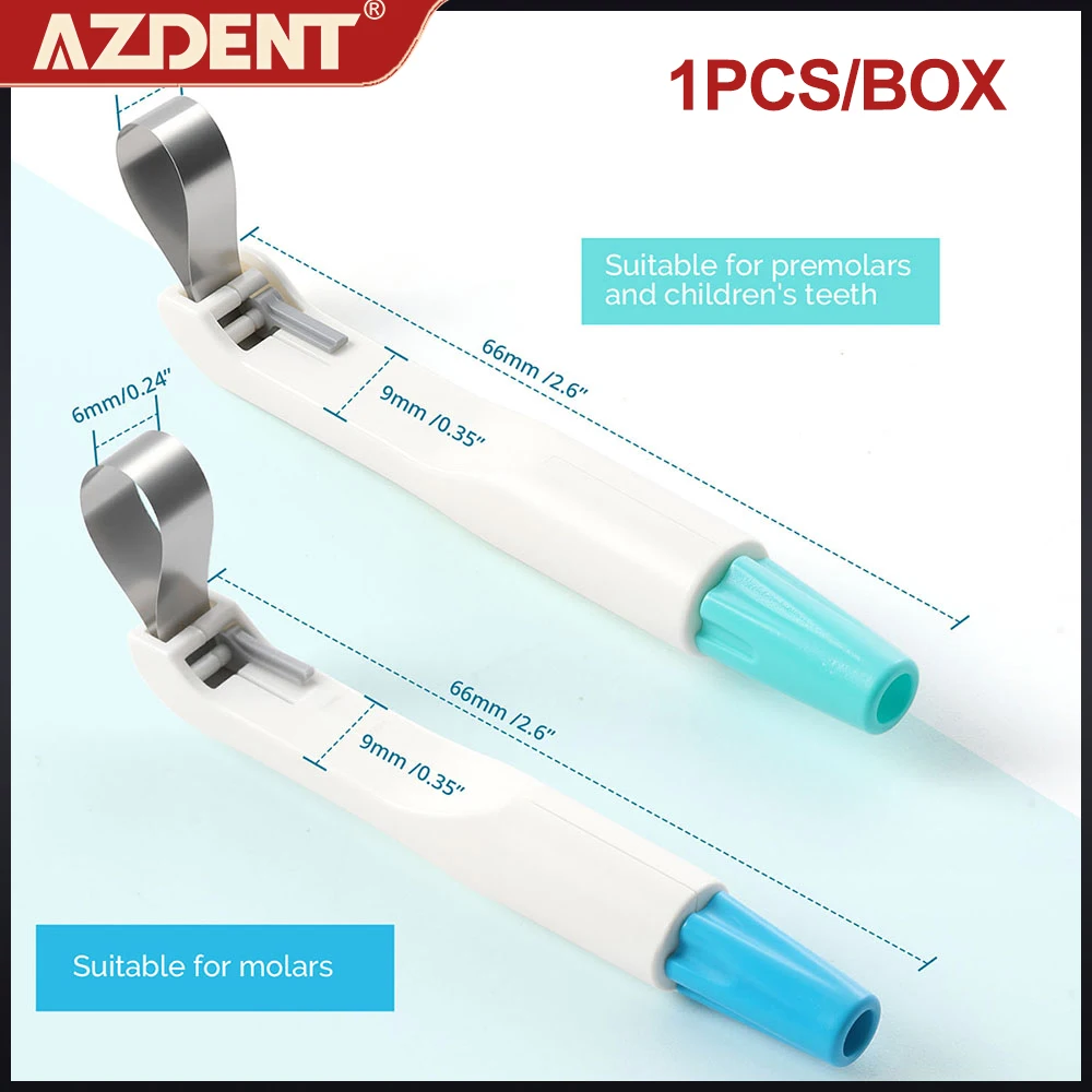 1 قطعة AZDENT الأسنان مصفوفة الفرقة قابل للتعديل حلقة نظام الفولاذ المقاوم للصدأ القياسية ومنحني قبل تشكيلها 4.5/6 مللي متر طب الأسنان