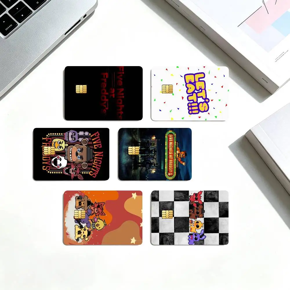 F-Five Nights At Freddys Game  Credit Card HD Stickers Game Card Decal Small Chip Waterproof Sticker Gift
