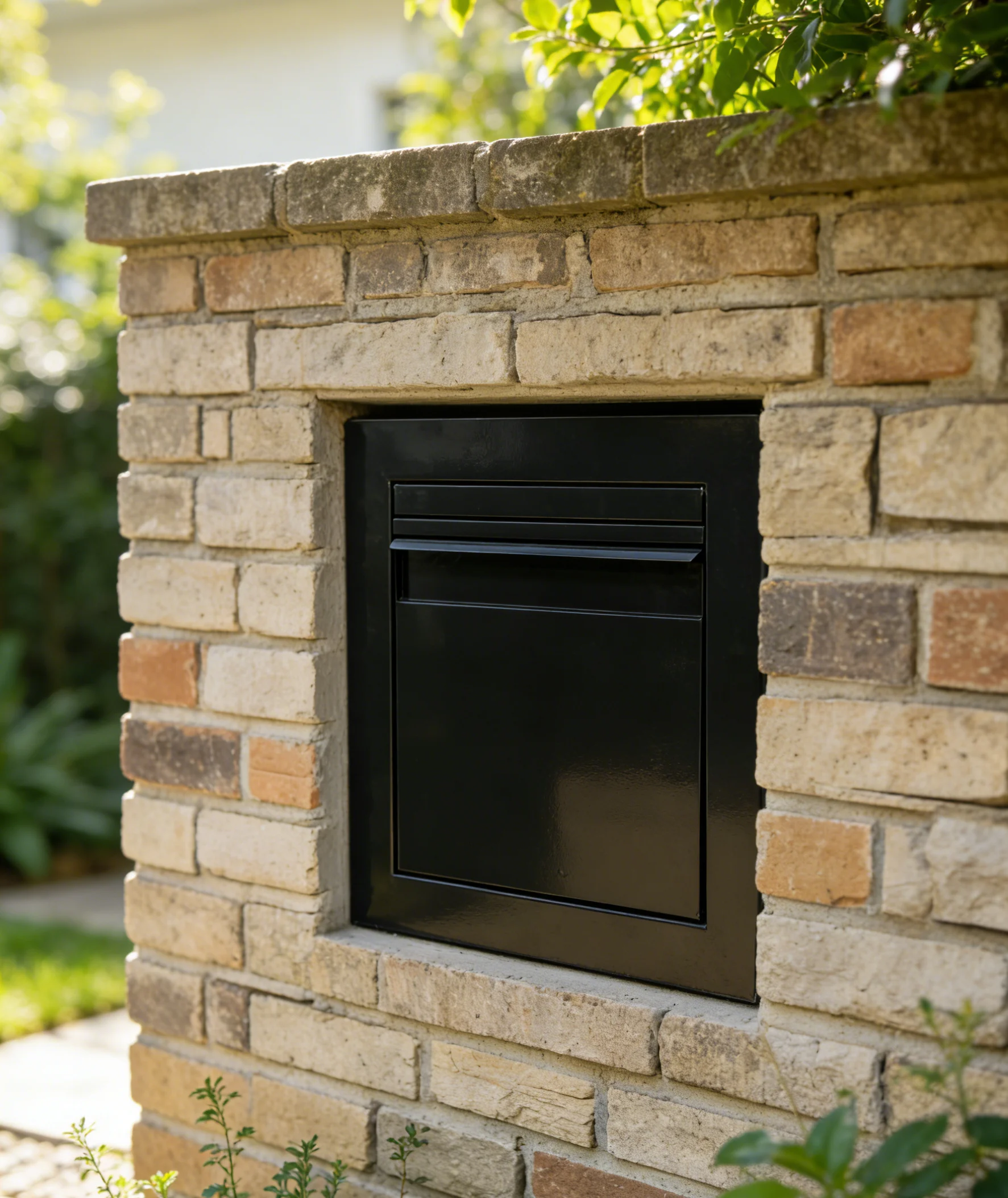 Built-in embedded parcel delivery box, embedded hidden parcel box, large-capacity mail parcel box with lock, can be delivered sa
