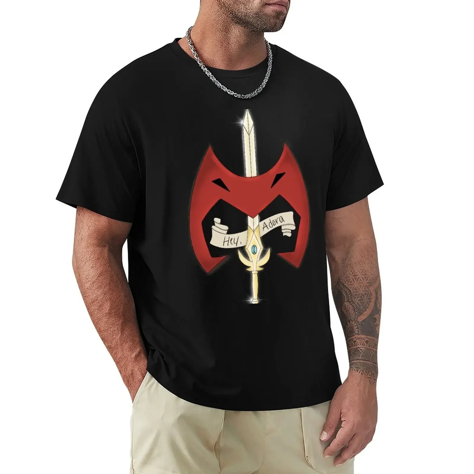 Hey Adora - She-Ra Sword and Catra Mask T-Shirt boys animal print graphics t shirts for men