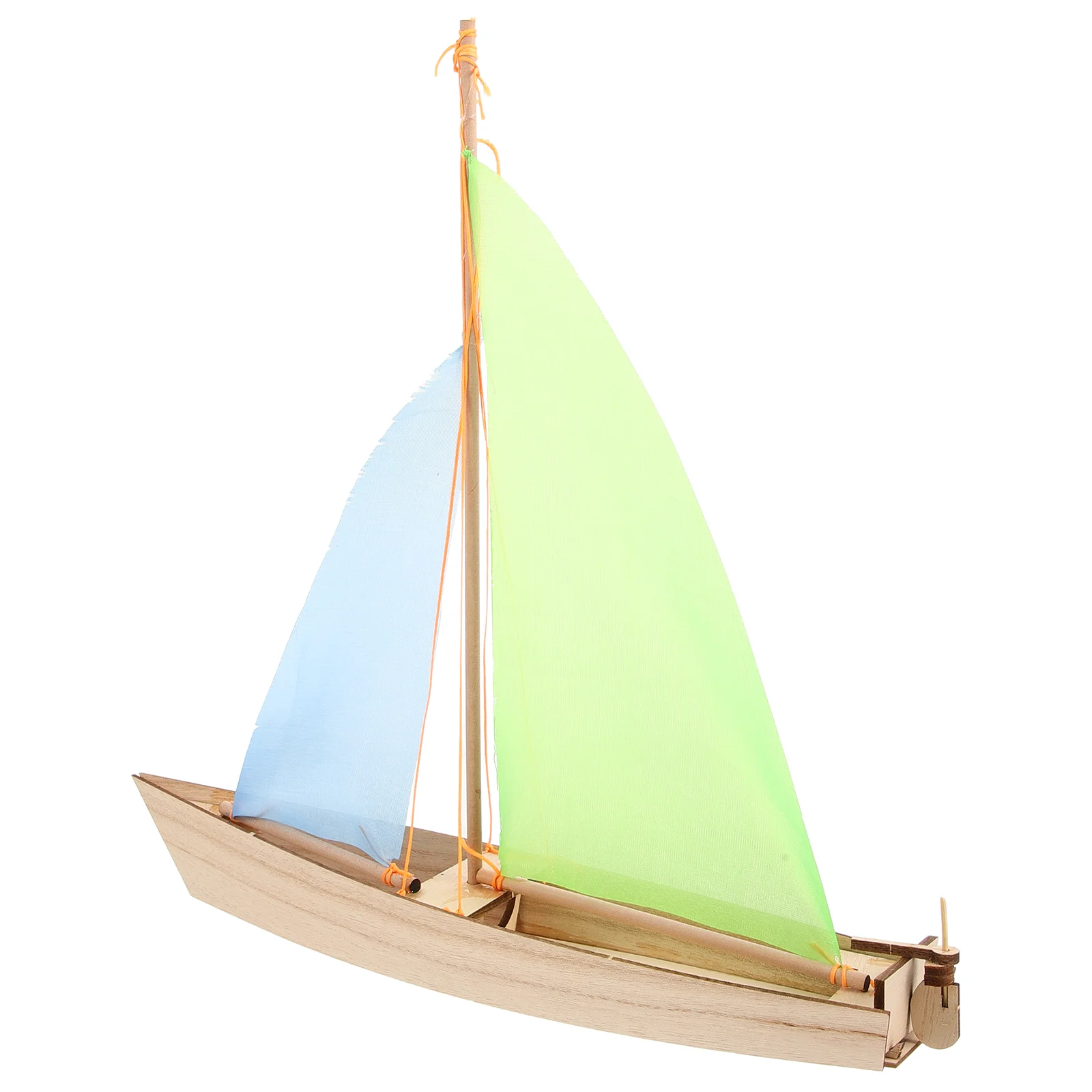 

Set of 3 Sailing Model Sailboat DIY Mold Wood Wooden Assembly Toys Puzzles Self-Assembling Craft Kits Yacht Ornament