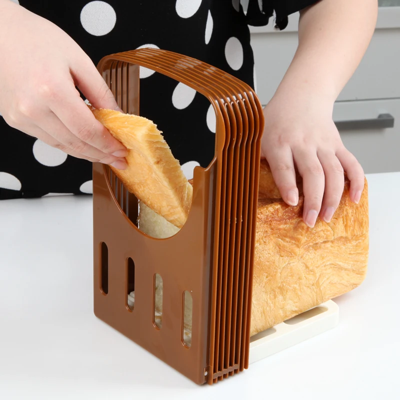 New Arrival  Bread Slicer Toast Cutter Cutting Slicing Guide Rack  Baking and Pastry Tools Kitchen Accessories Baking Supplies