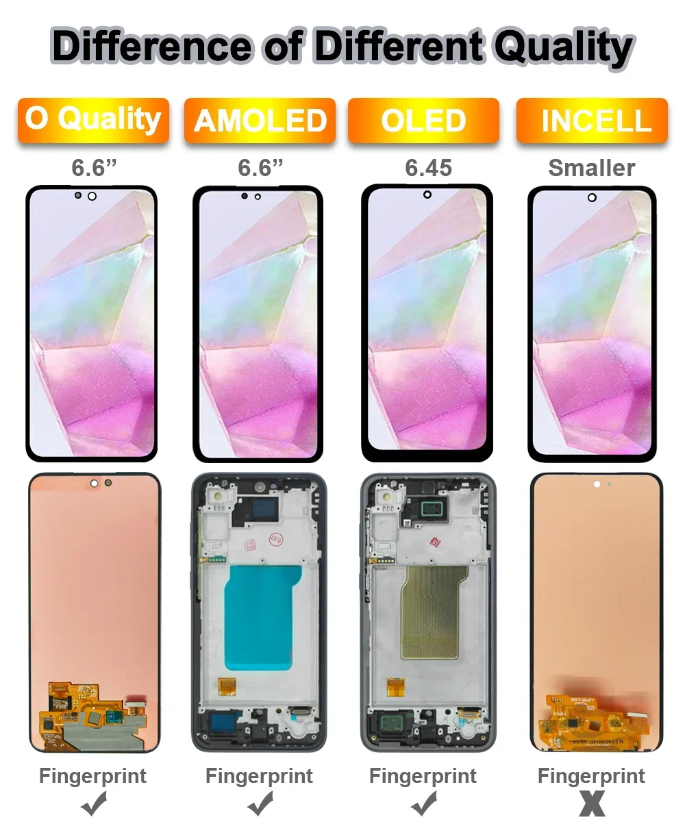 AMOLED LCD for Samsung Galaxy A34 5G Screen A346 A346E A346B A346M LCD Display Touch Digitizer Replacement for Samsung A346 LCD