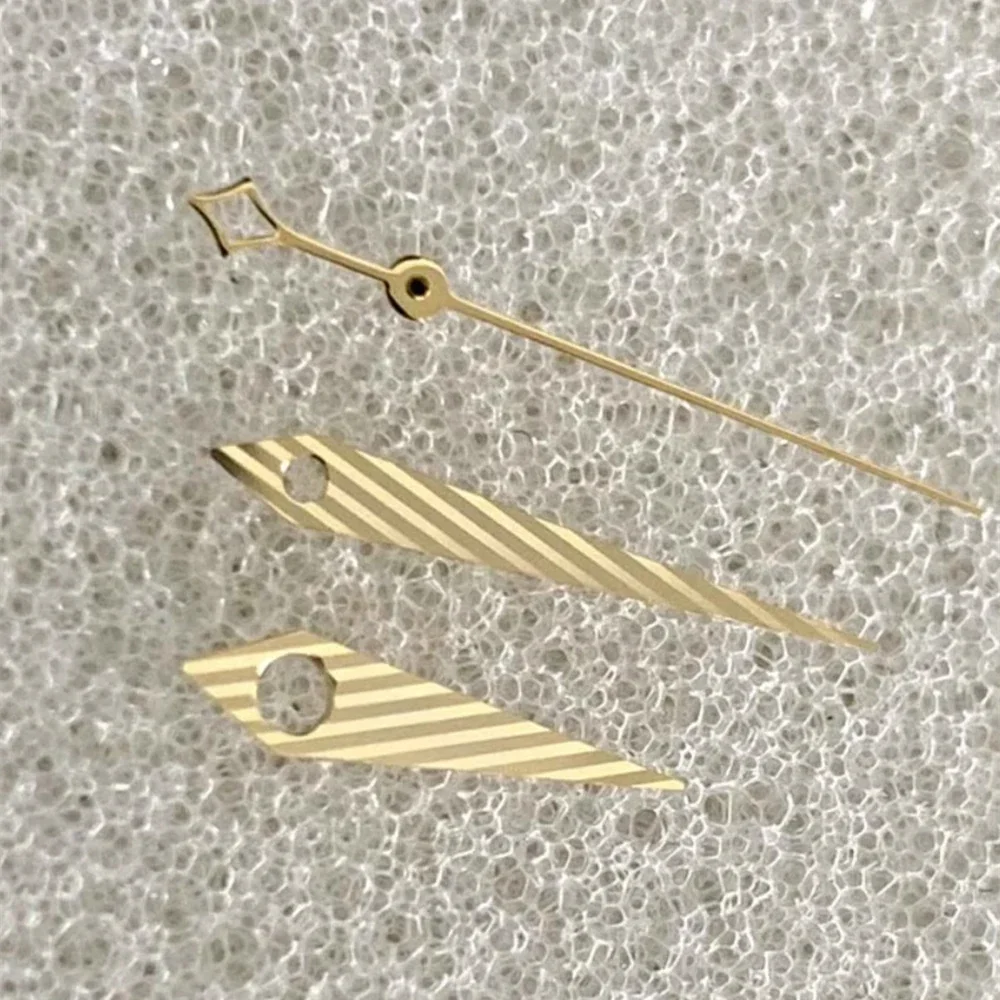 Aiguille de montre à bande oblique, pas Shoous Silver and Gold, Po15 Fit for NH34, NH35, NH36, NH70, 4R, 7S Movement Parts, DIY, New