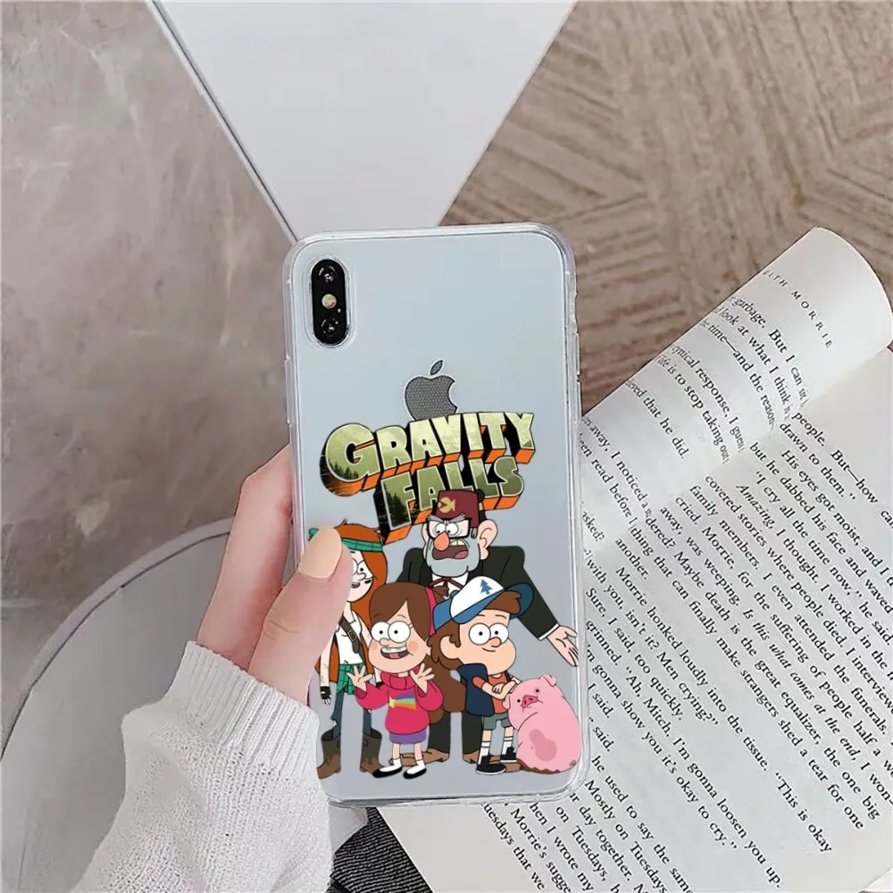 Cartoon Anime G-Gravity F-Falls Family Phone Case For iPhone 15 11 12 13 14 Mini Pro Max XR X XS TPU Clear Case For 8 7 6 Plus S