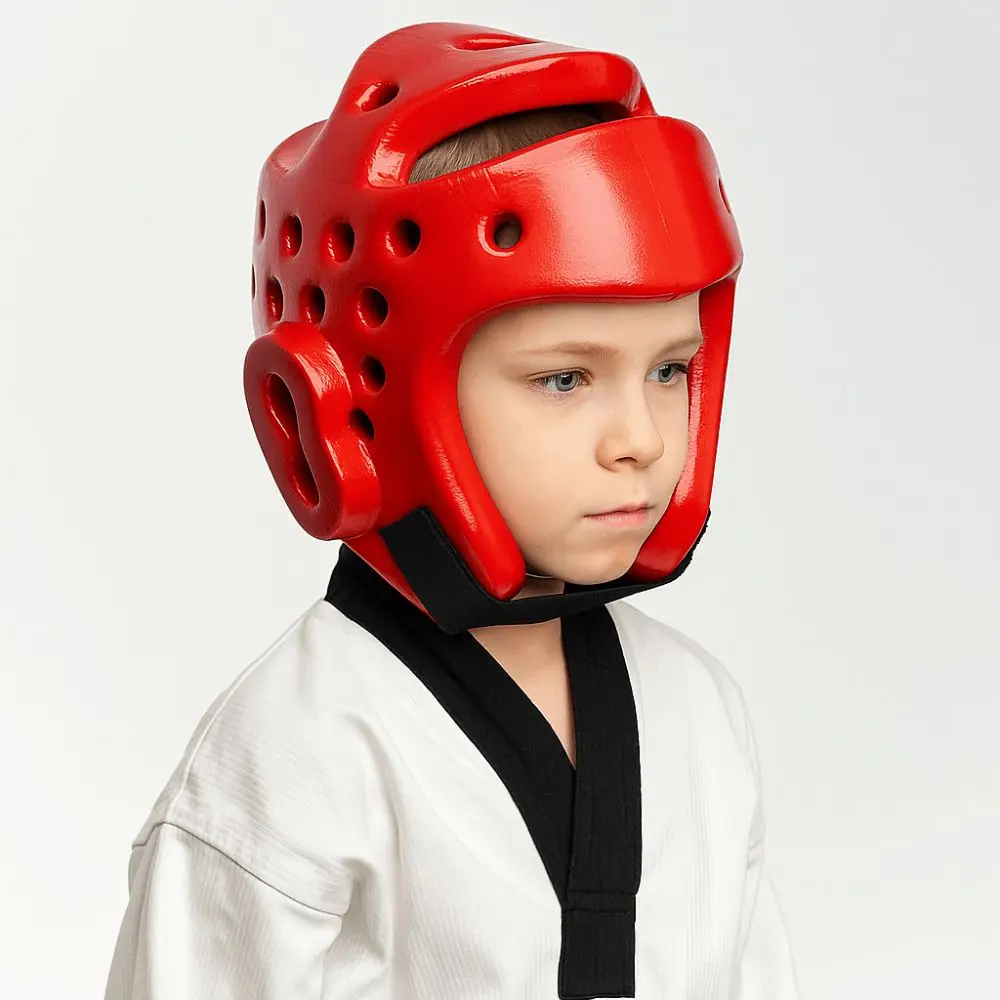 Lightweight Kid Taekwondo Helmet Flexible Portable Martial Arts Fight Mask Sturdy Breathable Head Guard Children's Taekwondo