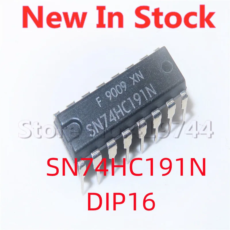 5PCS/LOT SN74HC191N 74HC191 DIP-16 Four-bit synchronous binary counter  In Stock NEW original IC