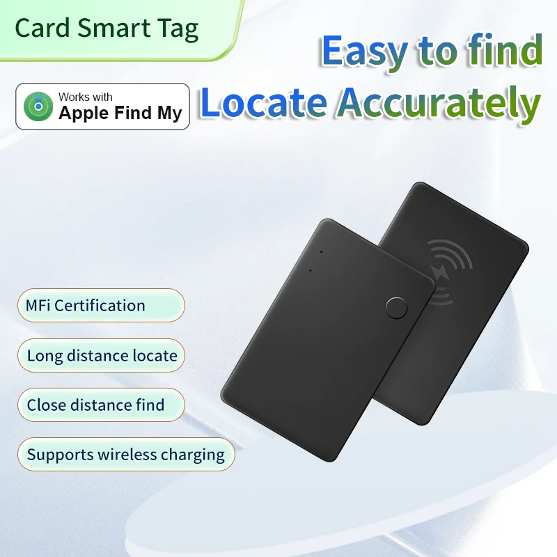 Wireless Charging ABS Material  Smart Tacker For Wallet Bag Car With Apple MFi Certificated Keys Toys Finder Locator